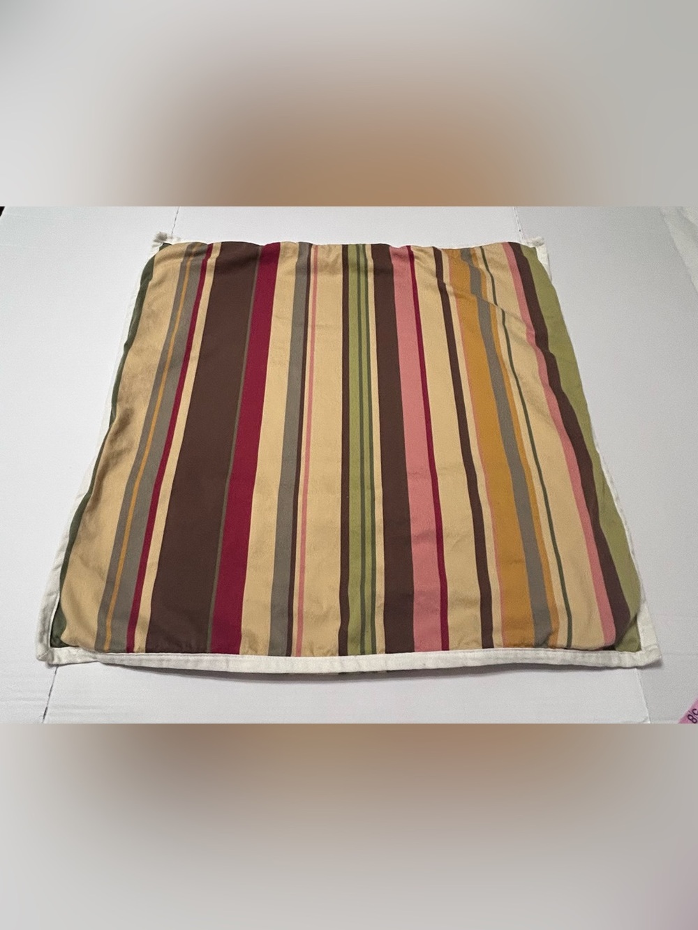 Single Pottery Barn  Duncan Stripe Euro Sham  cover only Multicolor 100% Cotton